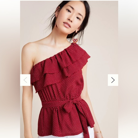 Maeve Rita Ruffled One-Shoulder Top - Picture 4 of 11